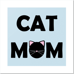 Cat Mom (Black) Posters and Art